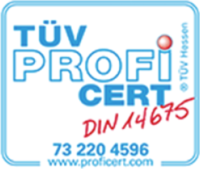 Logo TÜV Profi Zertifizierung